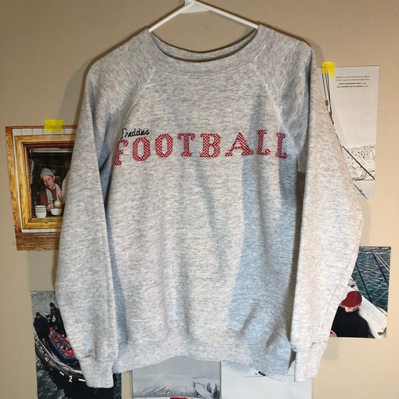 Vintage 80s Football Crewneck Sweatshirt - Picture 1 of 4